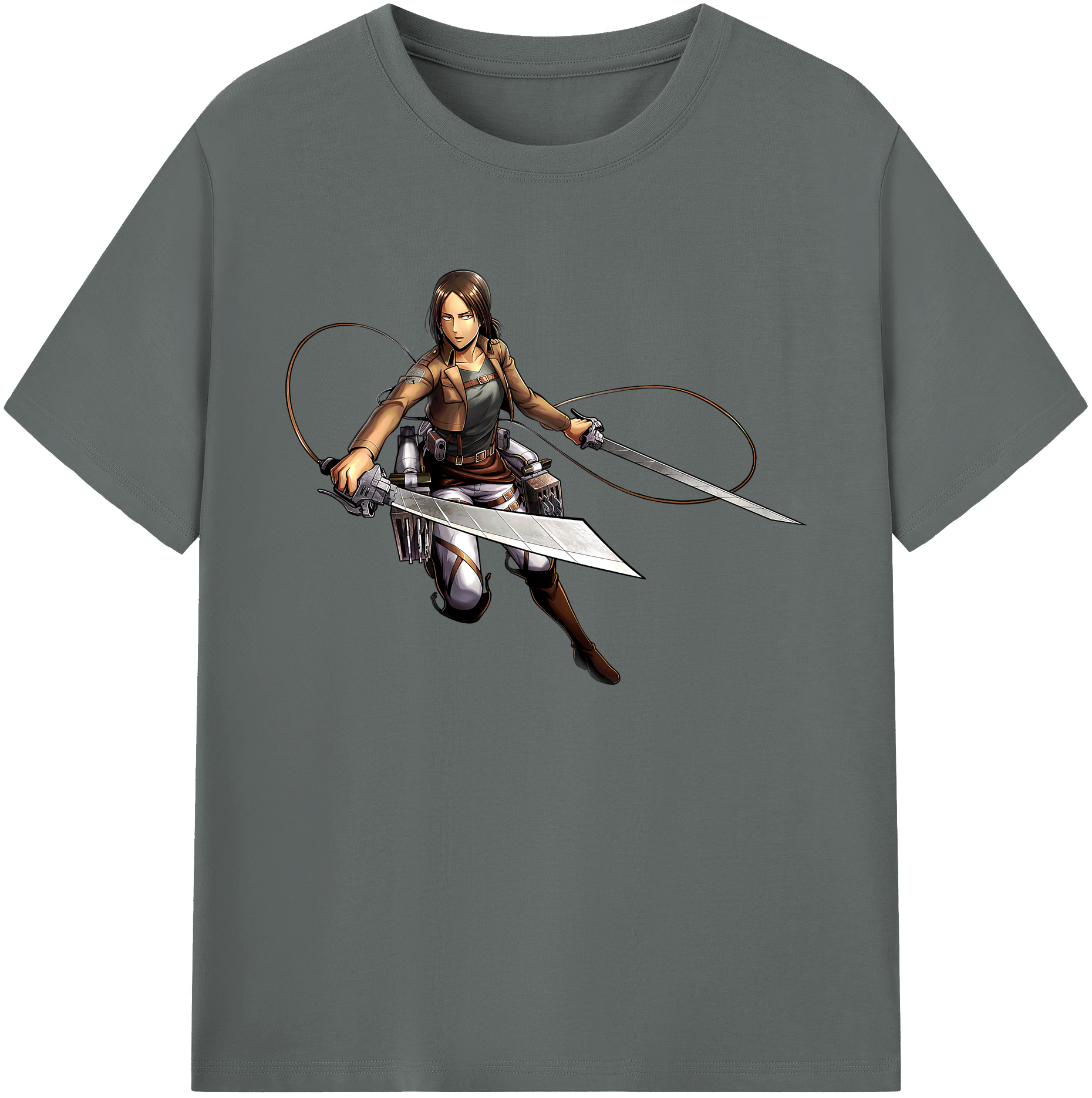 （画像用） 進撃の巨人 Attack on Titan 綿100％ メンズ半袖Tシャツ｜肌触りやわらか＆通気性